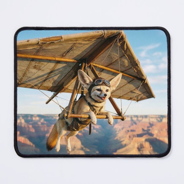 Item preview, Fennec Fox Hang Glides Over the Grand Canyon designed and sold by Tridentulus.