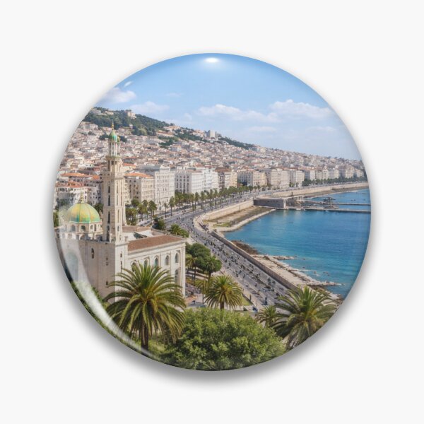 Item preview, Algiers, Algeria - Mediterranean White City designed and sold by Myra365Art.