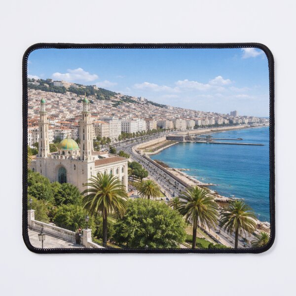 Item preview, Algiers, Algeria - Mediterranean White City designed and sold by Myra365Art.