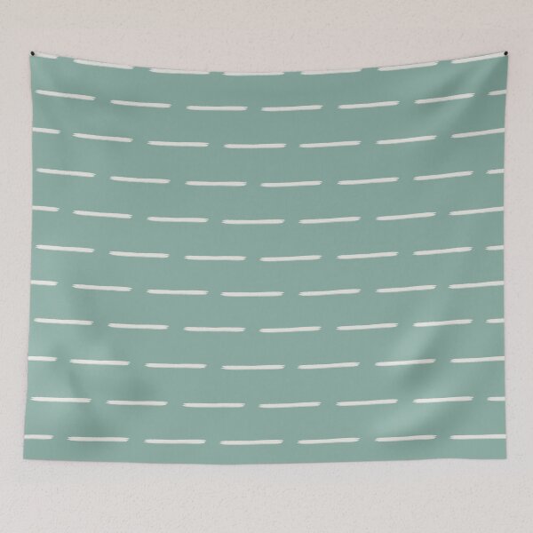 Item preview, Minimalist Ivory Lines on Light Gray Turquoise designed and sold by KSimpson838.