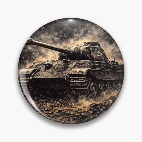 Item preview, Panther Tank WW2 German Military Art Print designed and sold by Retr0Tshirts.