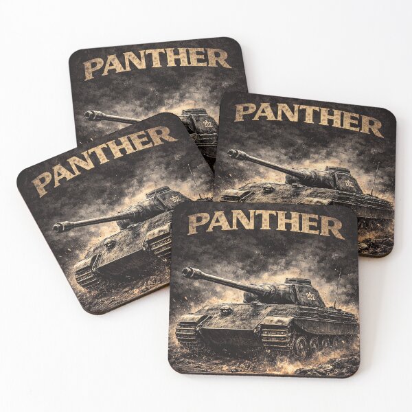 Item preview, Panther Tank WW2 German Military Art Print designed and sold by Retr0Tshirts.