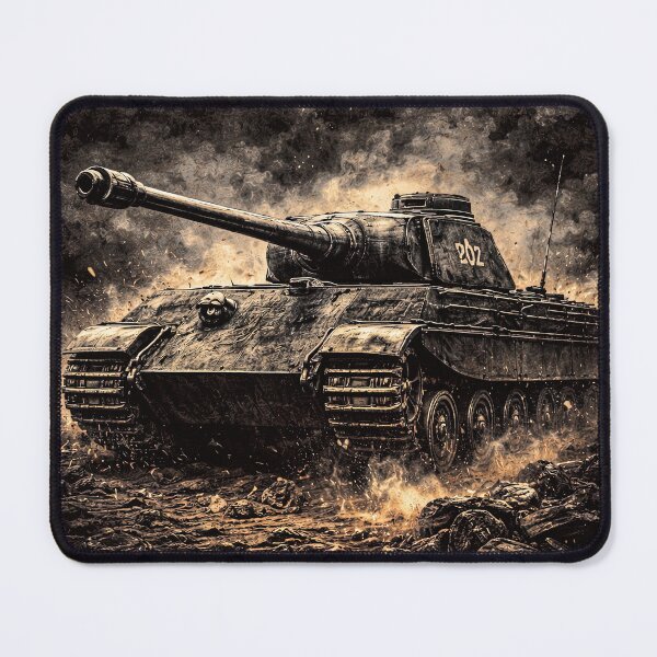 Item preview, Panther Tank WW2 German Military Art Print designed and sold by Retr0Tshirts.