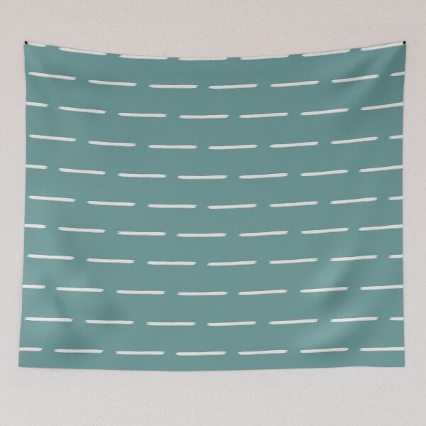 Item preview, Minimalist Ivory Lines on Gray Cyan designed and sold by KSimpson838.