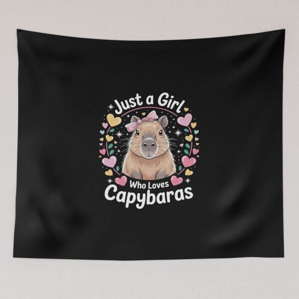 Item preview, Just a Girl Who Loves Capybaras Cute Capybara Lover Rodent designed and sold by DigitaldeligArt.