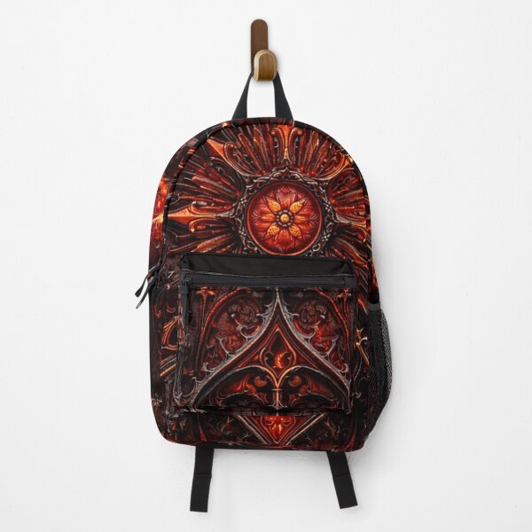 Item preview, Infernal Gothic Star – Burning Cathedral Mandala designed and sold by Colorshow-relax.