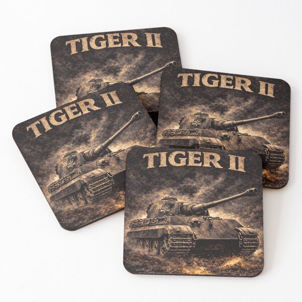 Item preview, Tiger 2 Tank WW2 German Heavy Armor Art designed and sold by Retr0Tshirts.