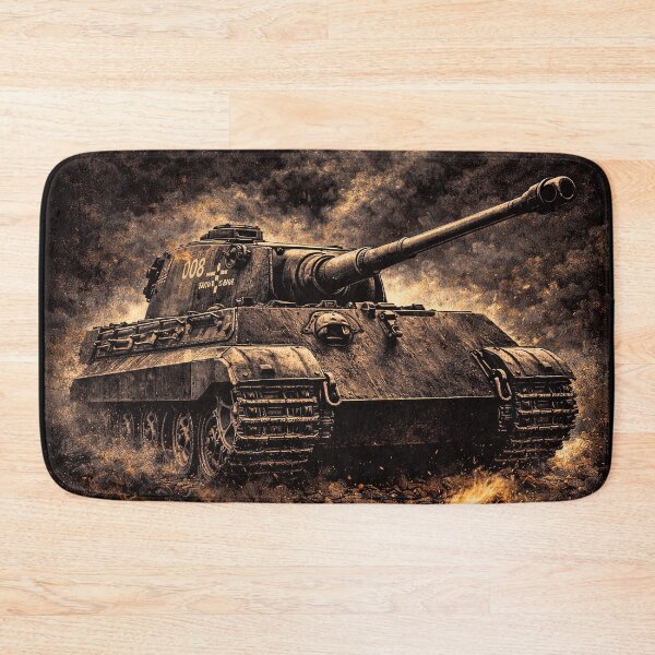 Item preview, Tiger 2 Tank WW2 German Heavy Armor Art designed and sold by Retr0Tshirts.
