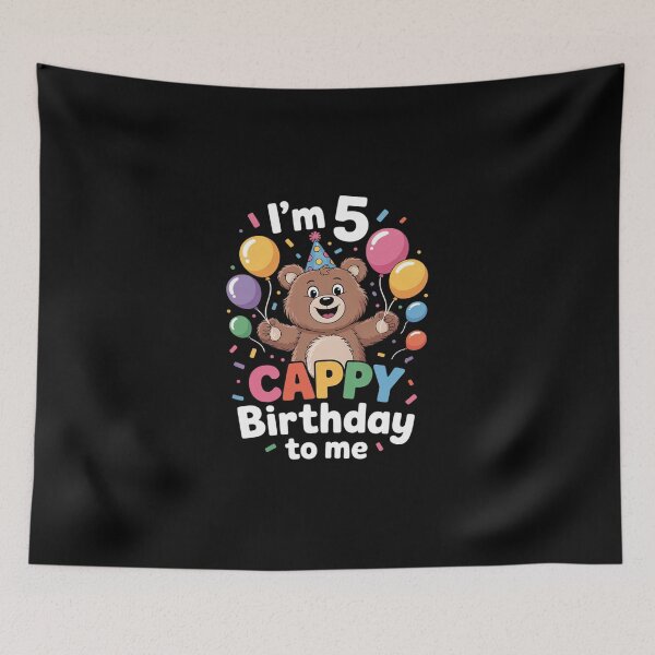 Item preview, Kids 5th Birthday Cool Capybara Lover Cappy Birthday 5 Years designed and sold by DigitaldeligArt.