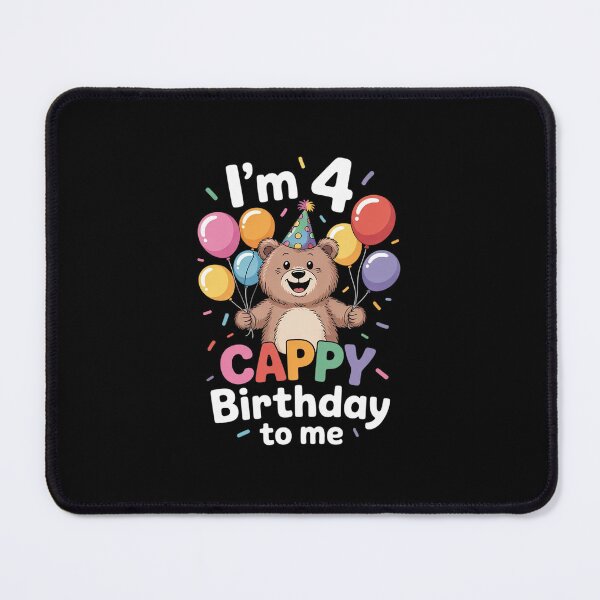 Item preview, Kids 4th Birthday Cool Capybara Lover Cappy Birthday 4 Years designed and sold by MarkLeedsArt.