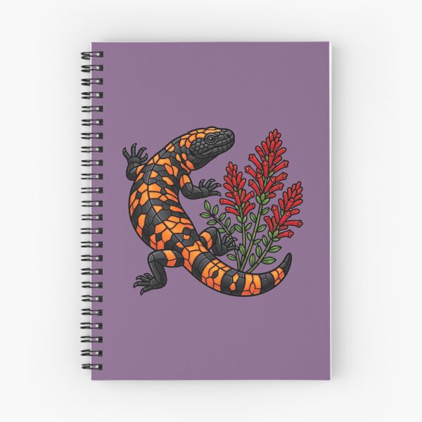 Item preview, Gila Monster Stained Glass Botanical Wildlife Art designed and sold by BirdsnStuff.