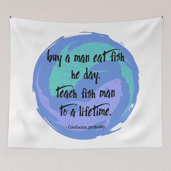 Item preview, Buy a man eat fish - light designed and sold by PixiesPlace.