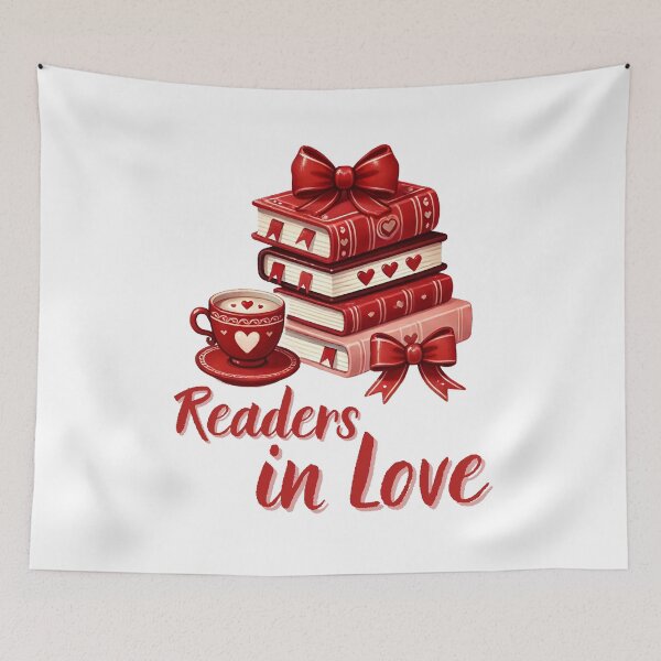 Item preview, Readers in Love Romantic Book Lover Quote designed and sold by CleanDecor.