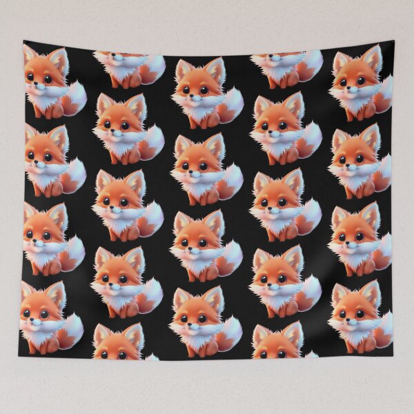 Item preview, Cute baby fox woodland animals designed and sold by hollycooper.