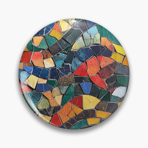 Item preview, Gaudi Inspired Mosaics Colorful Abstract Beautiful Tile designed and sold by GrinGalore.