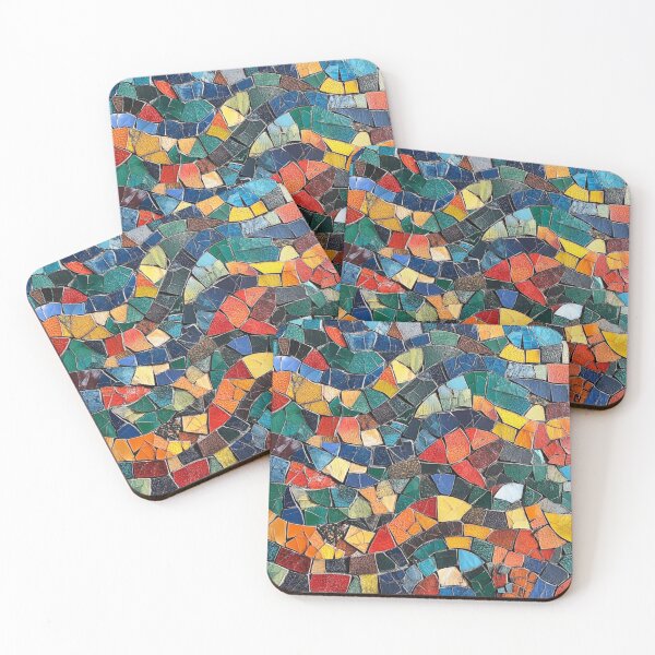 Item preview, Gaudi Inspired Mosaics Colorful Abstract Beautiful Tile designed and sold by GrinGalore.