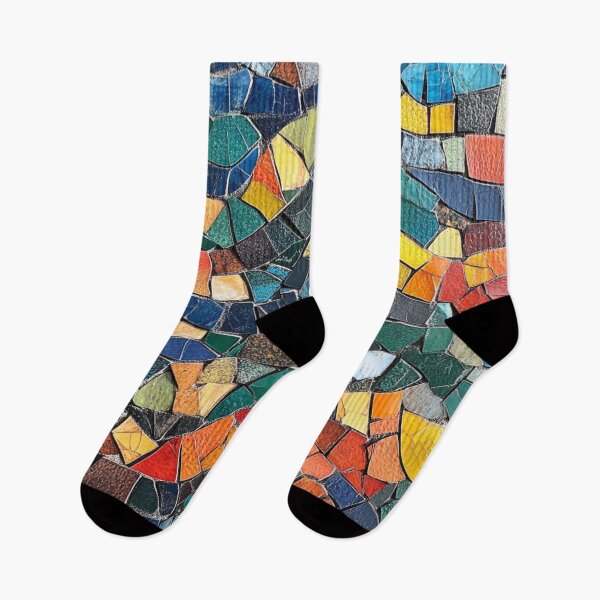 Item preview, Gaudi Inspired Mosaics Colorful Abstract Beautiful Tile designed and sold by GrinGalore.