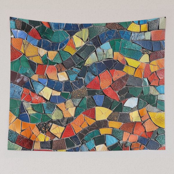 Item preview, Gaudi Inspired Mosaics Colorful Abstract Beautiful Tile designed and sold by GrinGalore.