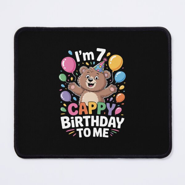 Item preview, Kids 7th Birthday Cool Capybara Lover Cappy Birthday 7 Years designed and sold by MarkLeedsArt.