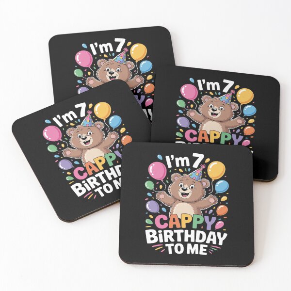 Item preview, Kids 7th Birthday Cool Capybara Lover Cappy Birthday 7 Years designed and sold by MarkLeedsArt.