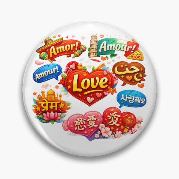 Item preview, Global Love - Multilingual Love Quotes & Romantic World Landmarks designed and sold by Crown & Claw.