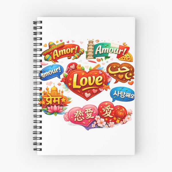 Item preview, Global Love - Multilingual Love Quotes & Romantic World Landmarks designed and sold by Crown & Claw.