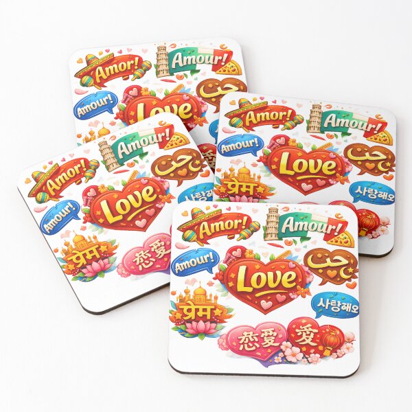 Item preview, Global Love - Multilingual Love Quotes & Romantic World Landmarks designed and sold by Crown & Claw.