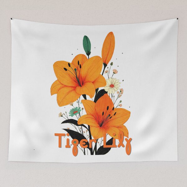 Item preview, Tiger Lily Bloom Botanical Radiance designed and sold by ForeverPrintsOK.