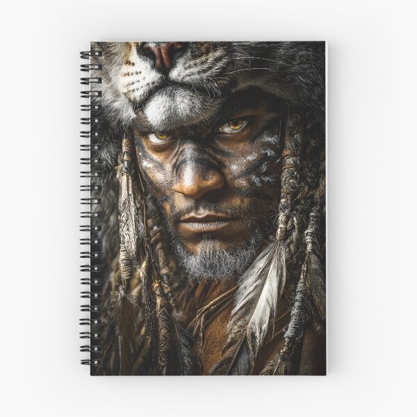 Item preview, Majestic Warrior with Lion Headdress in Portrait designed and sold by Artessie.