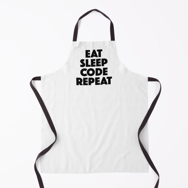 Item preview, Eat Sleep Code Repeat — Programmer Daily Routine Mantra (black) designed and sold by didijuca.