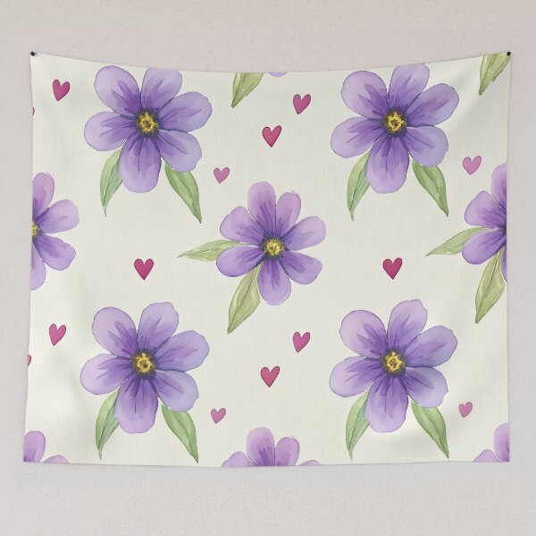 Item preview, Purple flowers designed and sold by PrintLabStudio.
