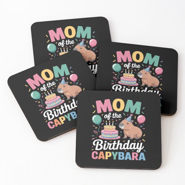 Item preview, Mom Of The Birthday Capybara Girl Bday Party Family designed and sold by MarkLeedsArt.