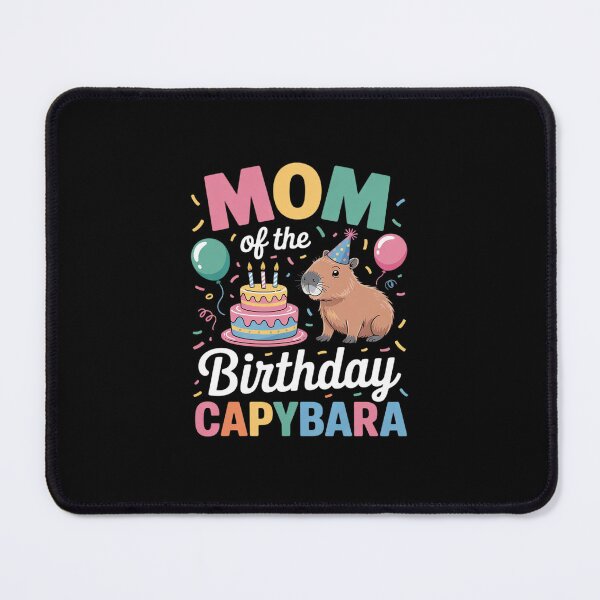 Item preview, Mom Of The Birthday Capybara Girl Bday Party Family designed and sold by MarkLeedsArt.