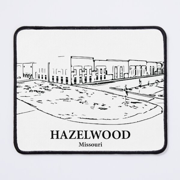 Item preview, Hazelwood MO - Ink Cityscape Illustration designed and sold by Lakeric.