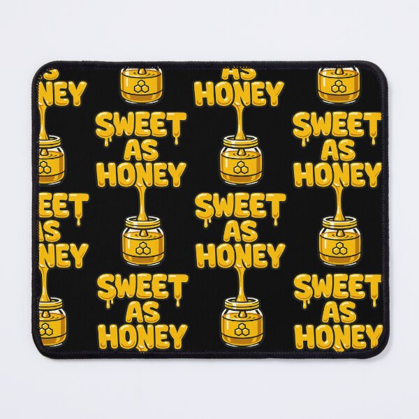 Item preview, Sweet As Honey Funny Food Pun Typography Design designed and sold by TeeTimeTreasure.