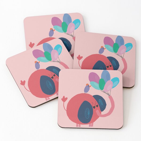 Item preview, Balloon Buddies - Soft Pink designed and sold by Studio Cinnamon.