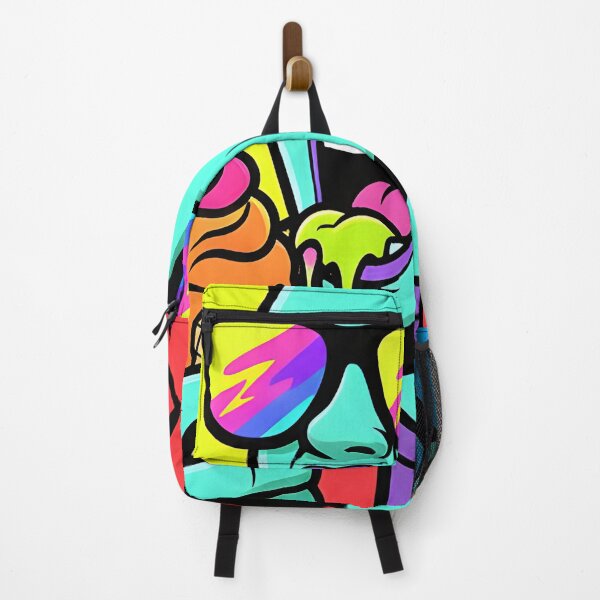 Item preview, Vibrant Retro Pop Art Ice Cream Chomp Character Design designed and sold by DrawHandArt.