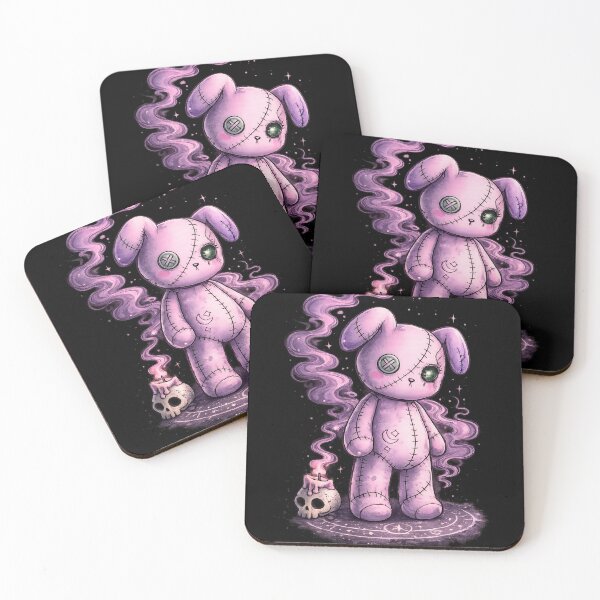 Item preview, Grimble the Cursed Goth Plush Bear designed and sold by PrettyRottenCo.