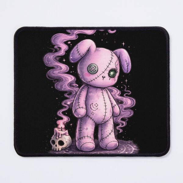 Item preview, Grimble the Cursed Goth Plush Bear designed and sold by PrettyRottenCo.