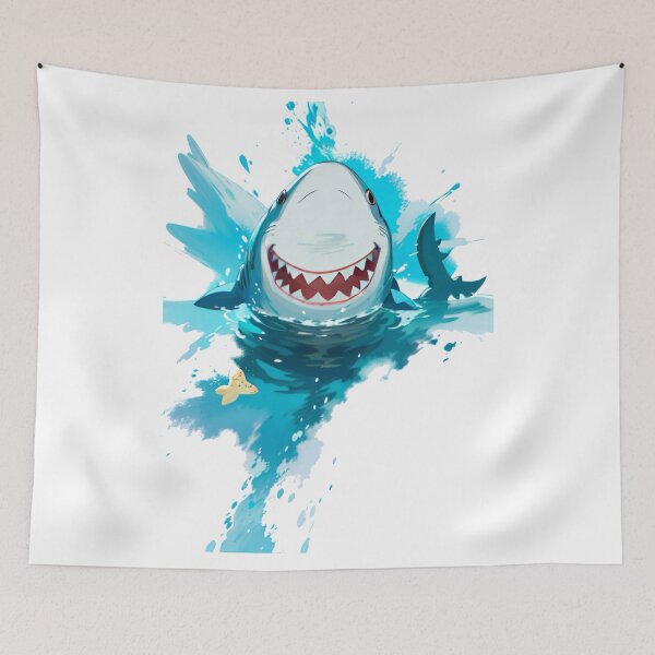 Item preview, Happy shark designed and sold by Glenbobagins.