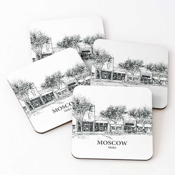 Item preview, Moscow ID - Ink Cityscape Illustration designed and sold by Lakeric Cityscapes.
