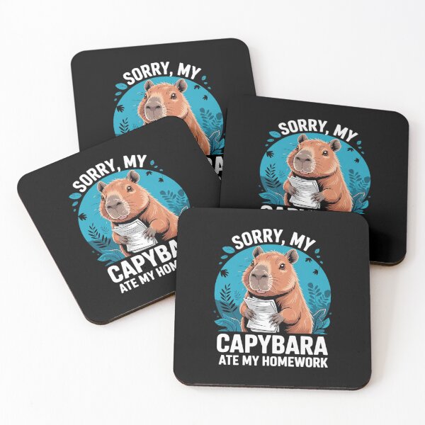 Item preview, Sorry My Capybara Ate My Homework Capybara Women designed and sold by DigitaldeligArt.