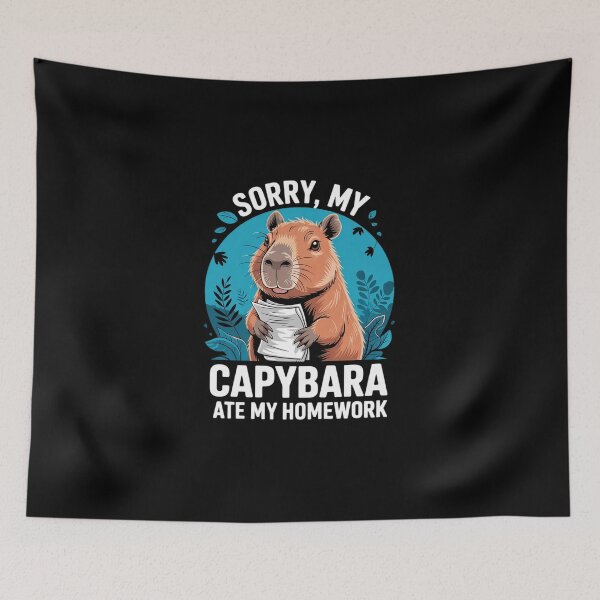 Item preview, Sorry My Capybara Ate My Homework Capybara Women designed and sold by DigitaldeligArt.