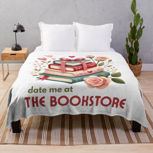 Item preview, Date Me at the Bookstore Romantic Book Lover Quote designed and sold by CleanDecor.