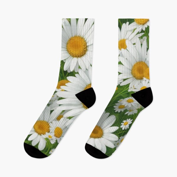 Item preview, Retro white daisies white floral flowers pattern designed and sold by hollycooper.