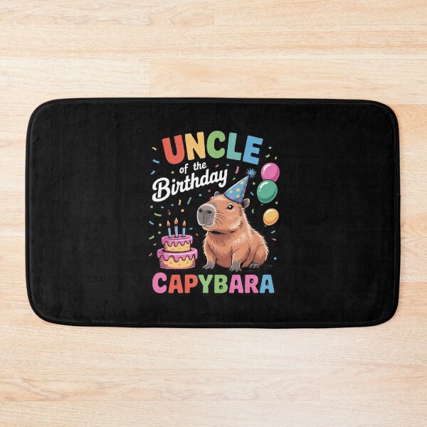 Item preview, Uncle Of The Birthday Capybara Girl Bday Party Family designed and sold by MarkLeedsArt.