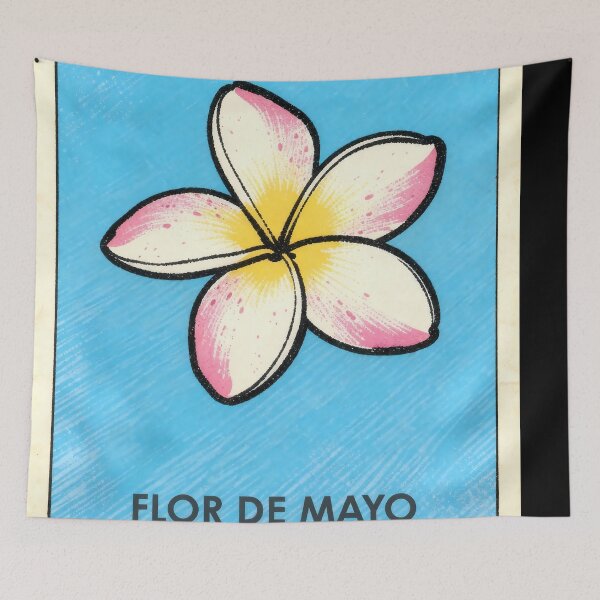 Item preview, Plumeria Frangipani Flower Mexican Loteria Card designed and sold by ConcienciaEco.