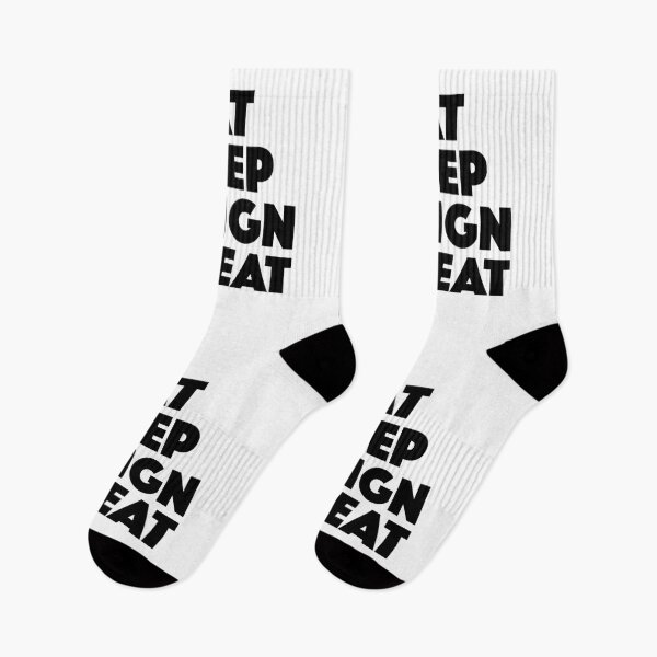 Item preview, Eat Sleep Design Repeat — Designer Daily Routine Mantra (black) designed and sold by didijuca.