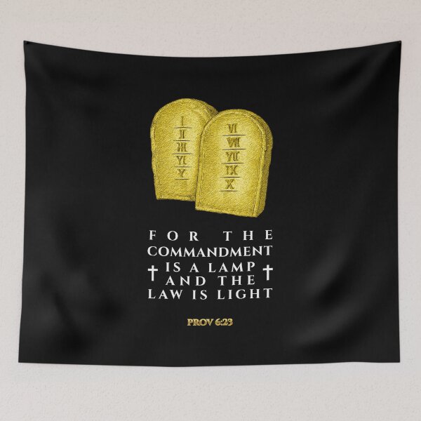 Item preview, Proverbs 6:23 Law Is Light Bible Verse designed and sold by Clothed in Scripture.