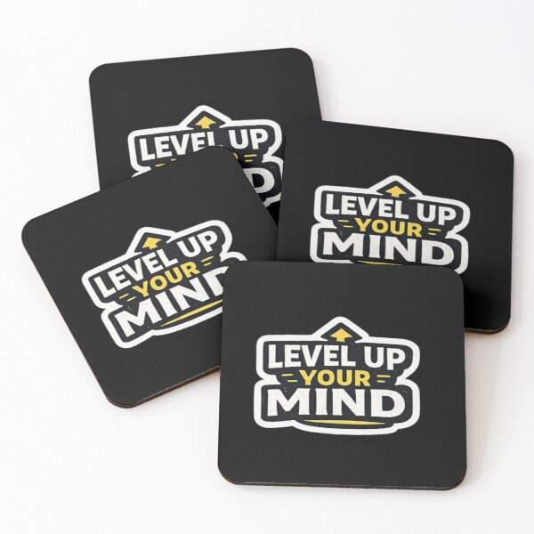 Item preview, Level Up Your Mind – Smart Mindset Motivation Typography Design designed and sold by Amr Darwish Graphic designer.